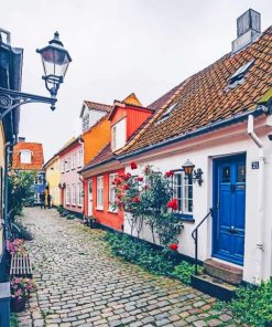 Aalborg Colorful Buildings Paint By Numbers