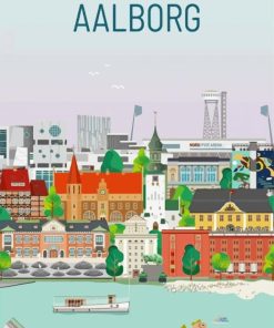 Aalborg Denmark Scene Paint By Numbers