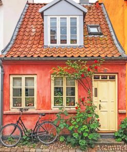 Aarhus Scandinavian Houses Paint By Numbers