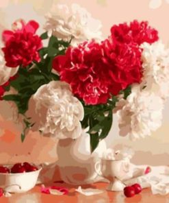 Cherries Floral Still Life Paint By Numbers