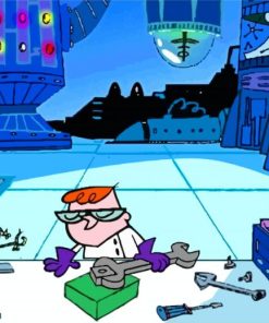 Dexter's Laboratory Cartoon Paint By Numbers