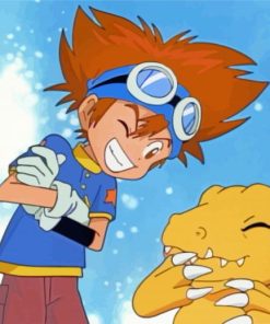 Digimon Adventure Agumon Paint By Numbers