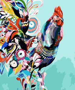 Colorful Chicken Paint By Numbers