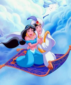 Aladdin and Jasmine Disney Magic Paint By Numbers