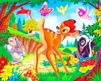 Disney Bambi Deer Paint By Numbers