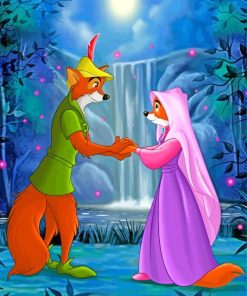 Lady Marian Robin Hood Animated Paint By Numbers