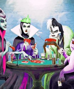 Disney Villains Colorful Paint By Numbers