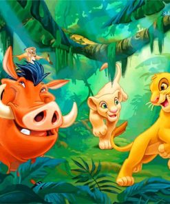 Simba and Friends Paint By Numbers