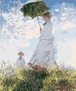 Claude Monet Woman Parasol Paint By Numbers