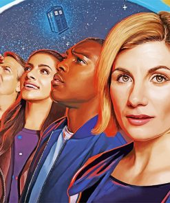 Doctor Who Sci-Fi Actors Paint By Numbers