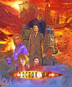Doctor Who Sci-Fi Adventure Paint By Numbers