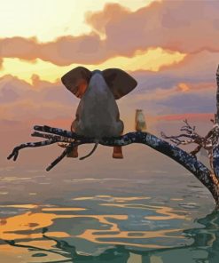 Elephant and Dog Animals Paint By Numbers