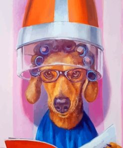 Dog Beauty Salon Paint By Numbers