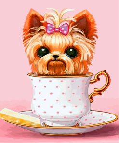 Teacup Puppy Delight Paint By Numbers