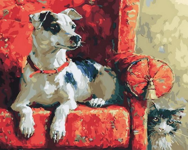 Relaxing Dog Portrait Paint By Numbers