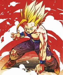 Dragon Ball Z Gohan Painting Kit Paint By Numbers