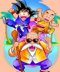 Dragon Ball Z Cartoon Paint By Numbers