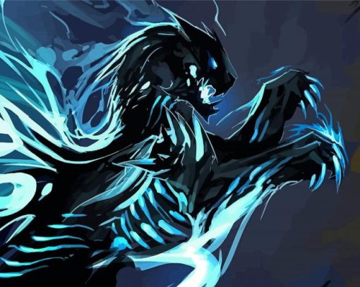 Dragon-wolf-paint-by-numbers