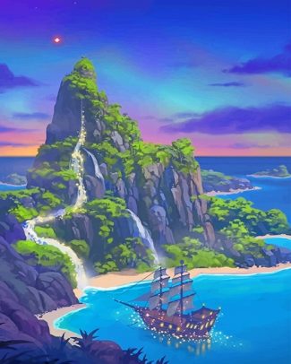 DreamLand Relaxing Scenery Paint By Numbers