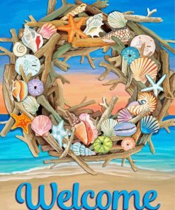 Driftwood Wreath Creative DIY Paint By Numbers