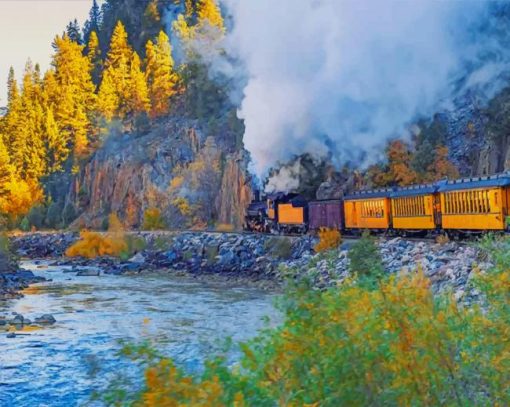 Durango-train-way-paint-by-number