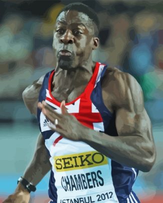 Dwain Chambers Champion Paint By Numbers