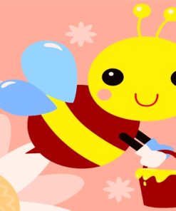 Easy Honey Bee Paint By Numbers