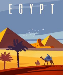 Explore Giza Pyramids Paint By Numbers