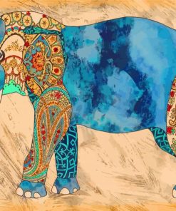 Bull Elephant Creative Paint By Numbers