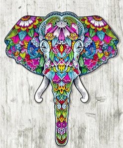 Rainbow Bull Elephant Paint By Numbers