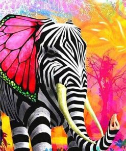 Colorful Elephants Paint By Numbers