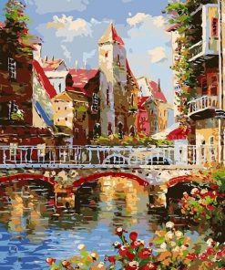 Amsterdam Flower Bridge Paint By Numbers