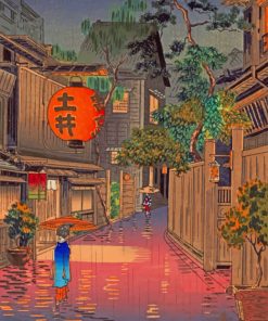 Tokyo Evening Streets Paint By Numbers