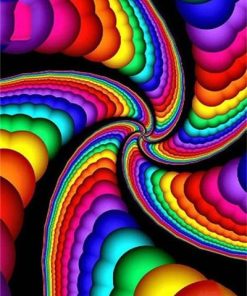 Colorful Mandala Abstract Paint By Numbers