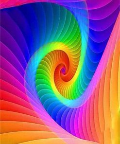 Colorful Mandala Swirl Paint By Numbers