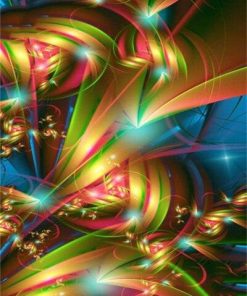 Fractal Mandala Abstract Paint By Numbers