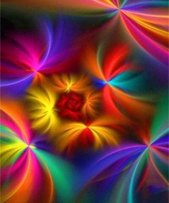 Fractal Mandala Abstract Art Paint By Numbers