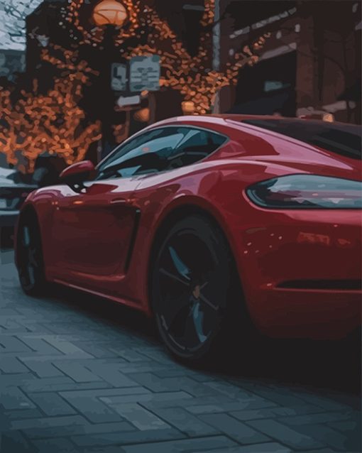 Exotic-Red-Cars-Adult-Paint-by-number