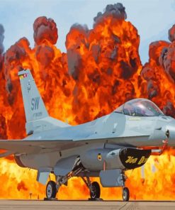 General Dynamics F 16 Fighter Aircraft Paint By Numbers