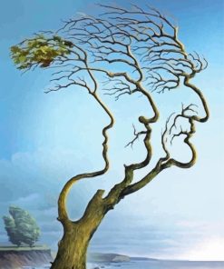 Tree Face Nature Inspired Paint By Numbers