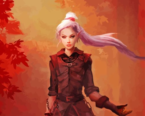 Fairy-Girl-with-Ponytail-paint-by-numbers