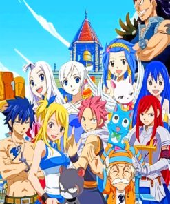Fairy Tail Anime Magic Paint By Numbers