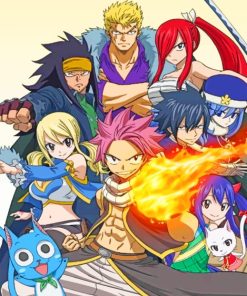 Fairy Tail Anime Paint By Numbers