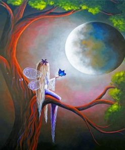Enchanted Fairy on Tree Paint By Numbers