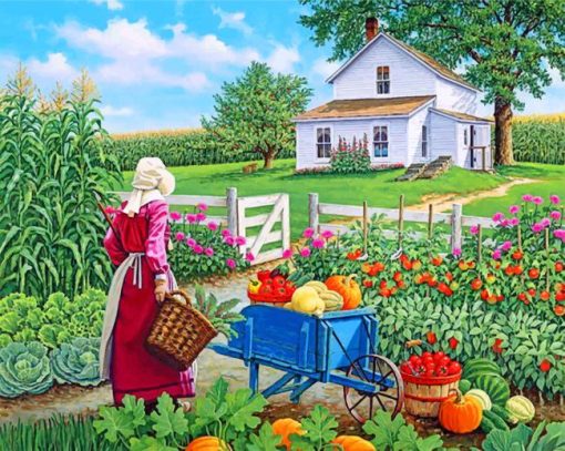 Farmer-Woman-paint-by-numbers