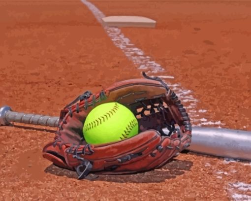Fastpitch-game-paint-by-numbers