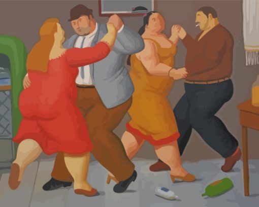 Fat-Couples-Dancing-paint-by-numbers