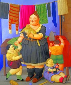 Botero Inspired Family Paint By Numbers