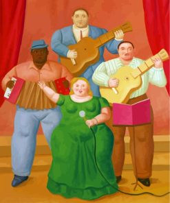 Botero Style Musicians Paint By Numbers
