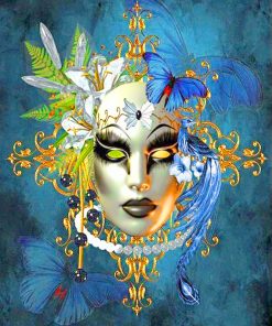 Venetian Fantasy Mask Paint By Numbers